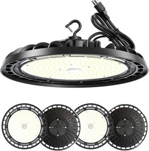 LED High Bay Light, 10′ UFO Ceiling Light...