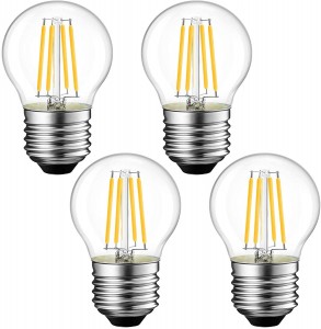 G45 LED Industrial Vintage Edison Style LED Filament Light Bulb Dimmable Soft Warm