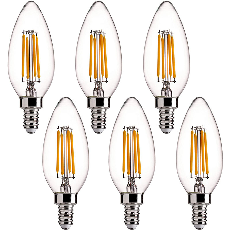 Factory wholesale E27 Dimmable Filament Bulb -
 LED Filament Bulb Dimmable C35, Clear Glass Cover, Medium Screw E26/E27/E14 Base, Warm White – Firstech